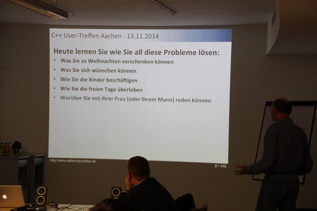 C++ User-Treffen Aachen 13.11.2014 - Bild 9