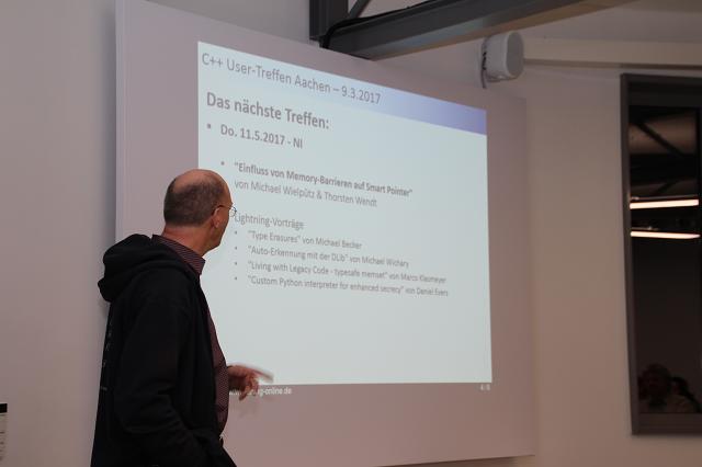 C++ User-Treffen Aachen 9.3.2017 - Bild 3